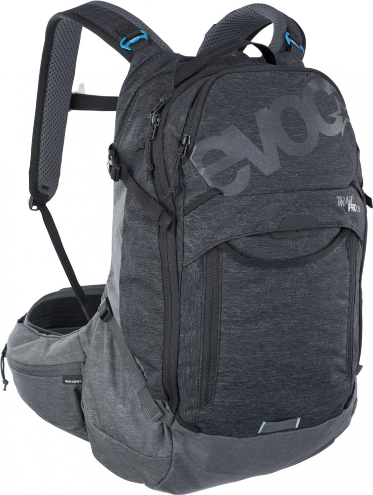 evoc Trail Pro 26L Protektorenrucksack - Black/Carbon Grey