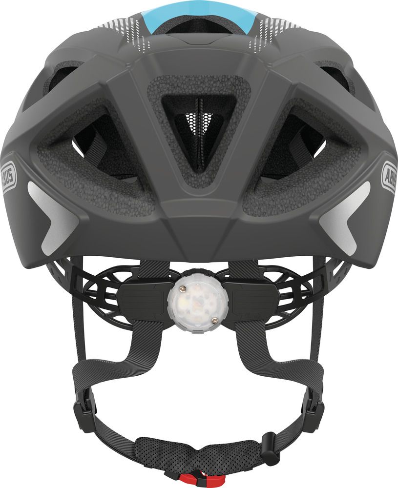 Abus ADURO 2.0 Fahrradhelm/ race grey/ Rückansicht