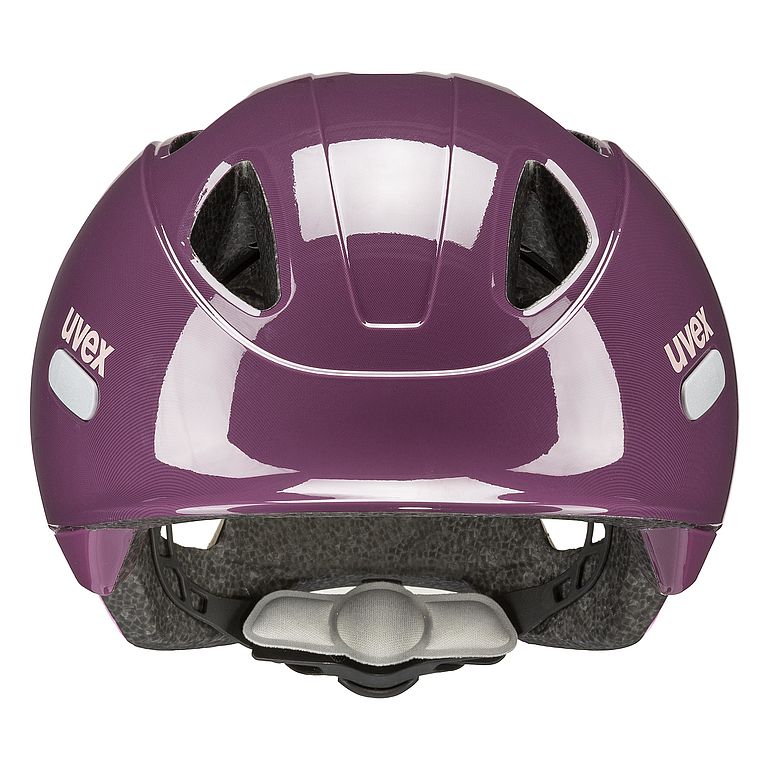 uvex oyo Kinderfahrradhelm, plum - dust rose, Vorderansicht