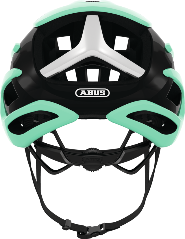 Abus AIRBREAKER Fahrradhelm, celeste green,Rückansicht