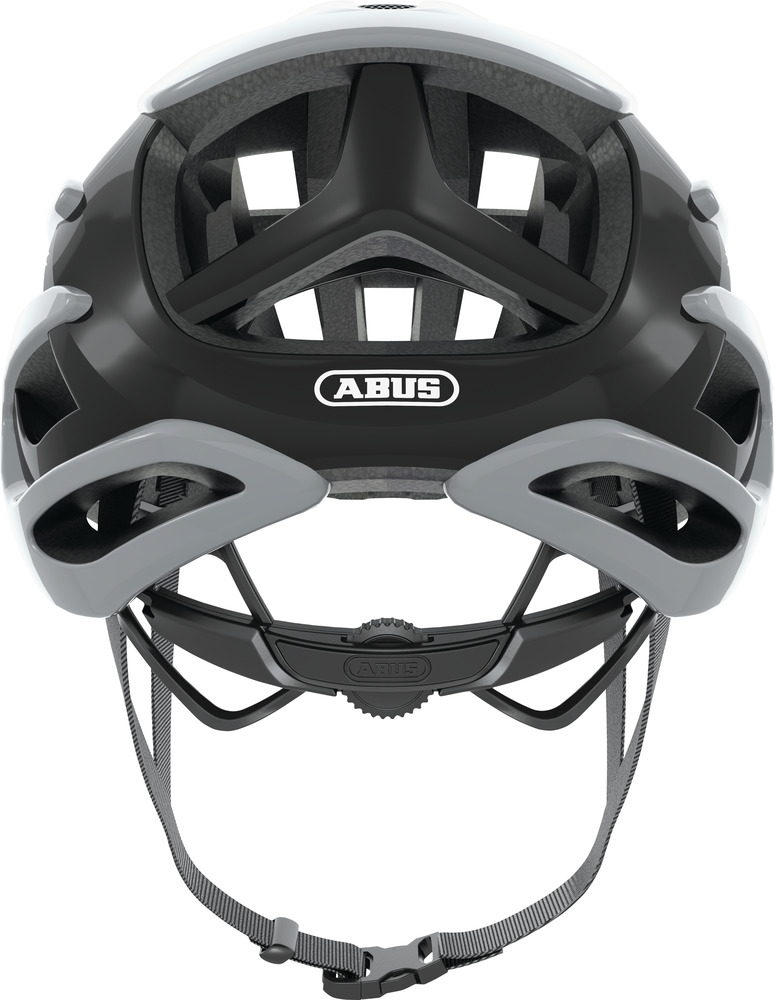Abus AIRBREAKER Fahrradhelm, race grey, Rückansicht