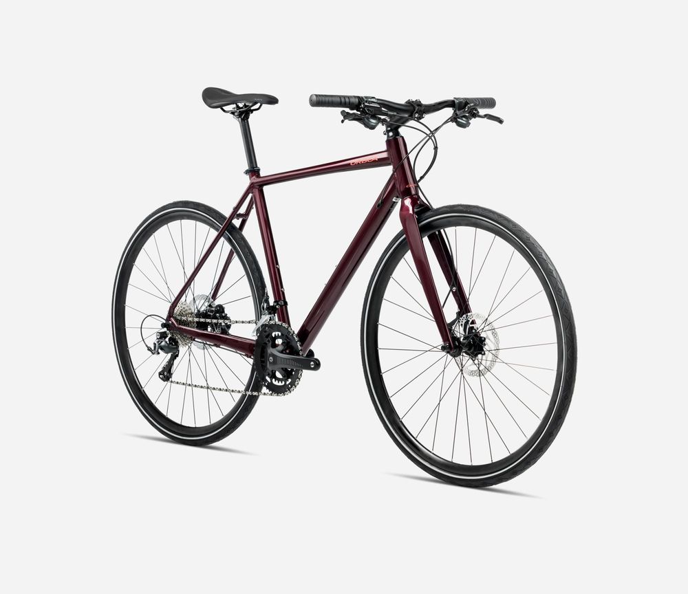 Orbea Vector 15 EQ 2025, Metallic Burgundy Red (Gloss), Vorderansicht