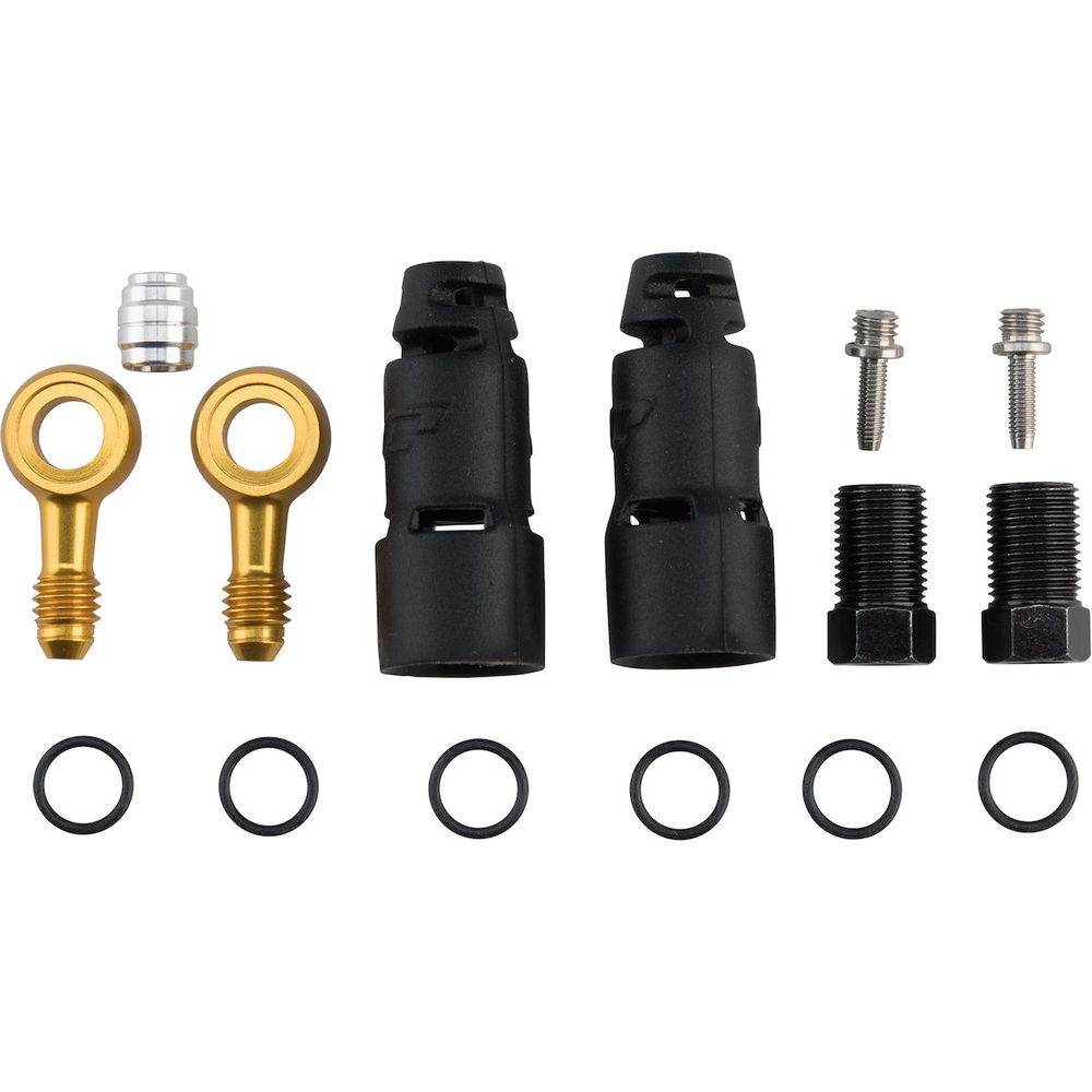 JAGWIRE Anschlussset Pro Quick-Fit Adapter für SRAM/AVID - HFA207, Schwarz/gold