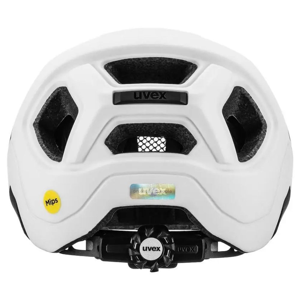 Uvex react jr. MIPS Kinderhelm - White matt - Rückansicht