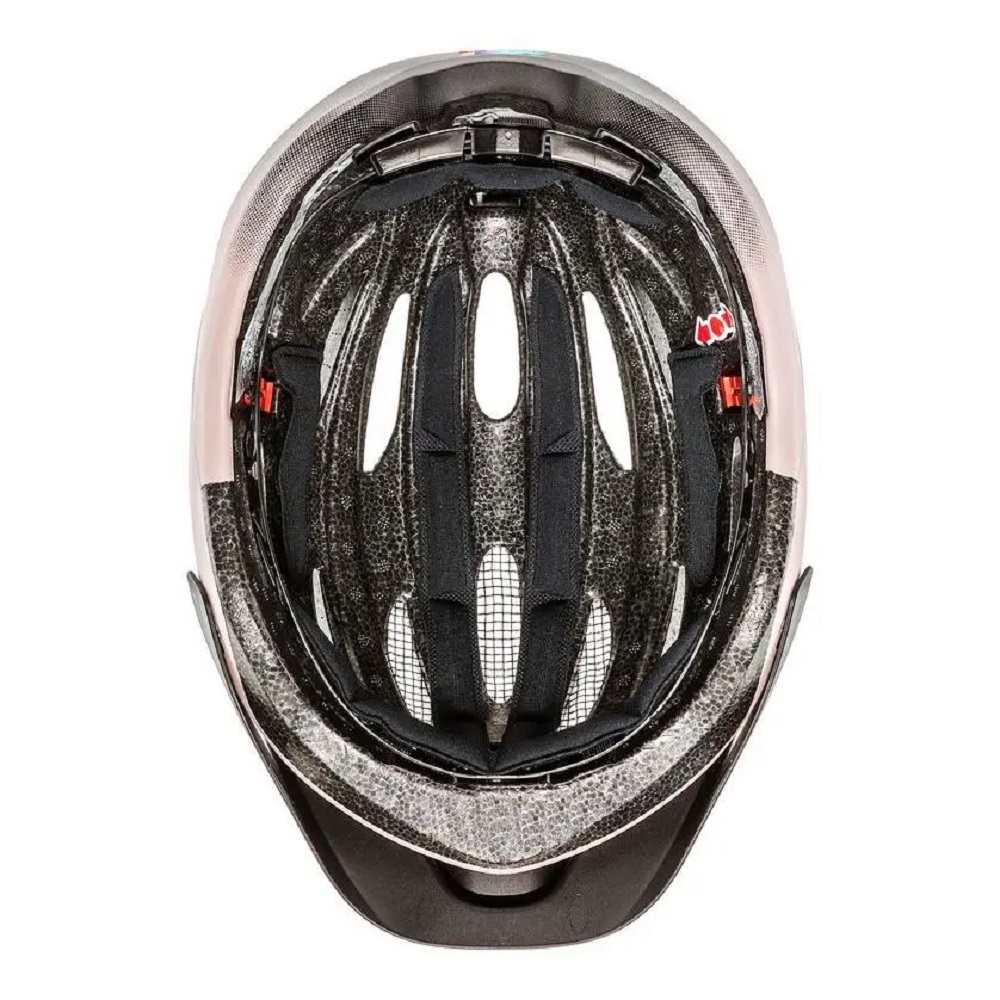 uvex true cc Fahrradhelm, dust rose-black mat, Innenansicht