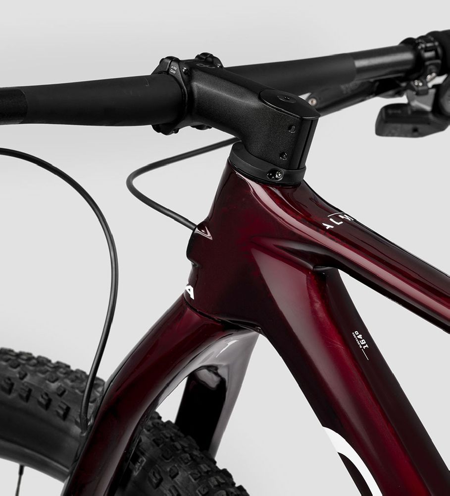 Orbea, ALMA H10-Eagle MTB 2023 - Metallic Dark Red - Chic White (Gloss)