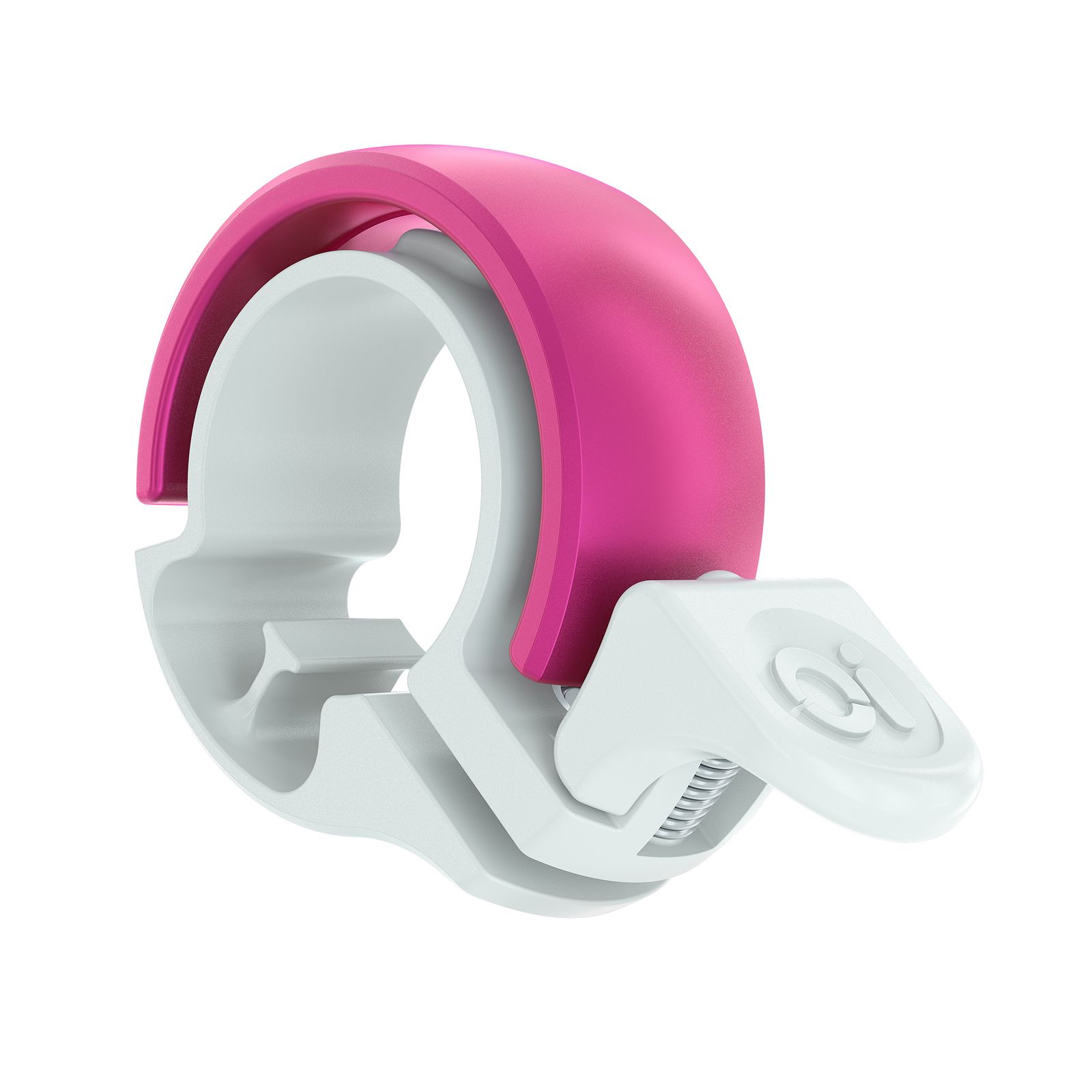 Knog Oi Classic Small Fahrradklingel für 22.2mm ⌀ - white/pink