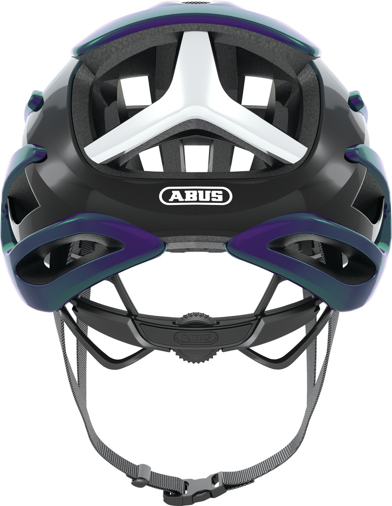Abus AIRBREAKER Fahrradhelm, flip flop purple, Rückansicht