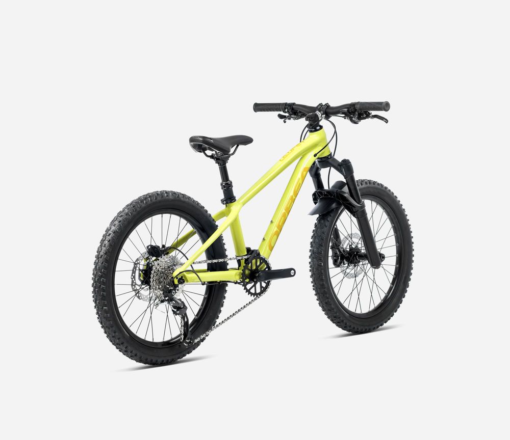 Orbea Laufey 20 H10 2024, Spicy Lime - Corn Yellow (Gloss), Seitenansicht hinten