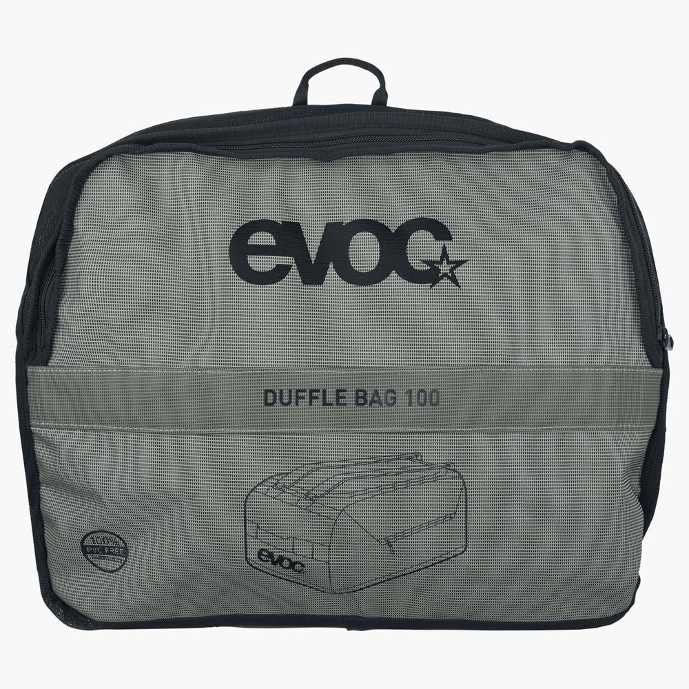EVOC DUFFLE BAG 100 2022 - Darf Olive - black
