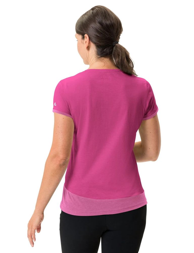 Vaude Women's Sveit Shirt in lychee, angezogen hinten