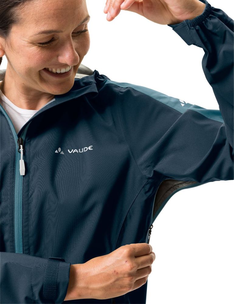 VAUDE Women's Moab Rain Jacket II - dark sea uni