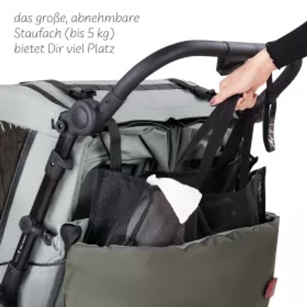 ABC Design TOUR Fahrradanhänger - Olive - Produktansicht