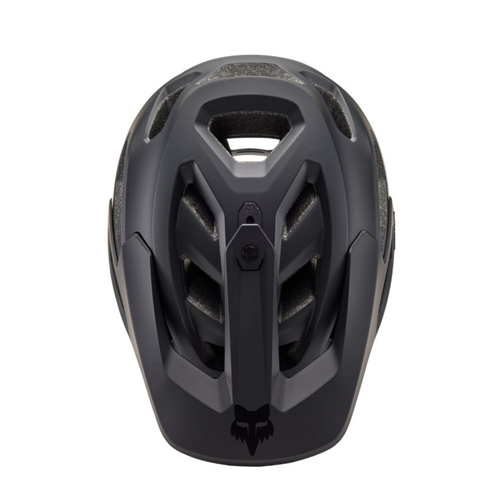 FOX Dropframe Pro MT BLK,CE Helm, matte black, Draufsicht