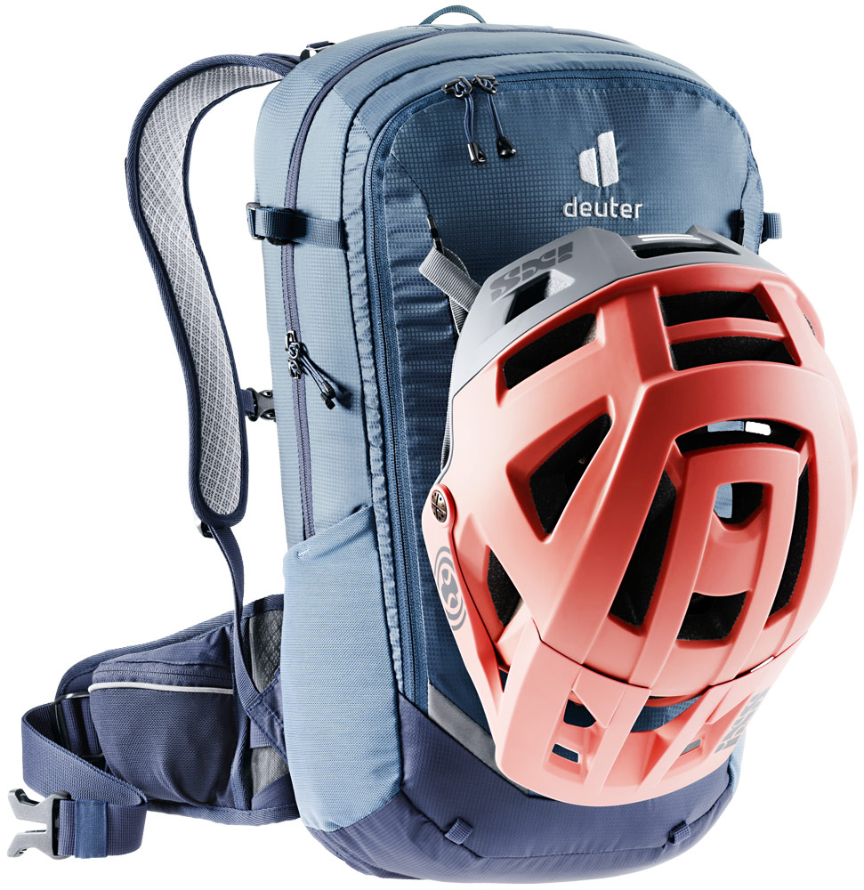 deuter Flyt 20 Protektor-Rucksack in marine navy blau mit helmhalterung