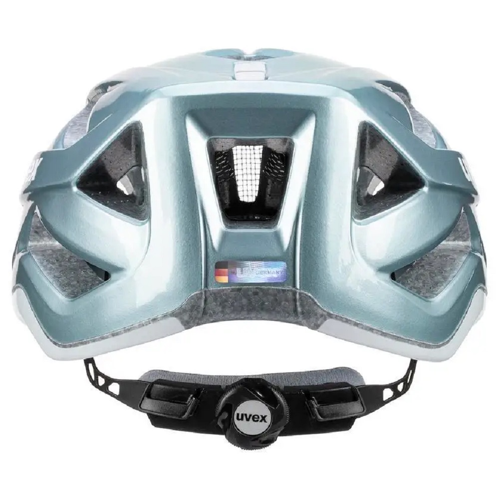 uvex active Fahrradhelm, aqua white, Rückansicht