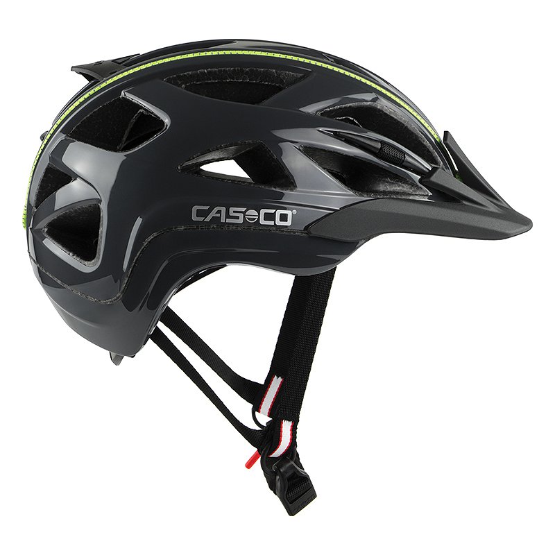 CASCO Active 2 Fahrradhelm/ dunkelgrau neon