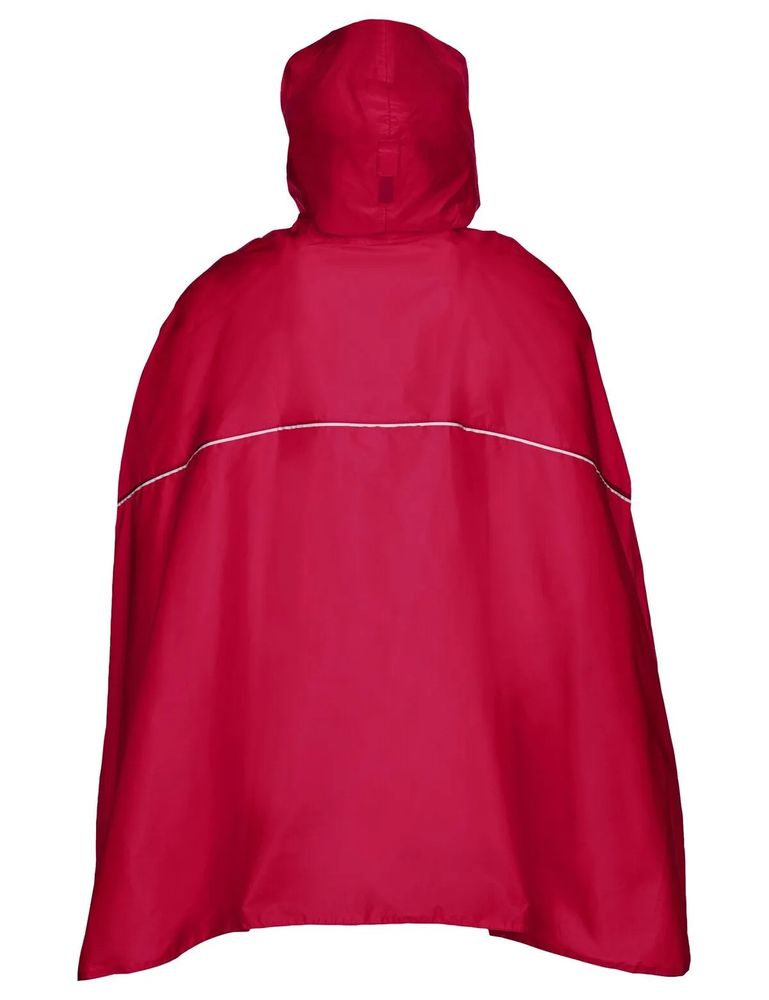 VAUDE Valdipino Poncho Radregenponcho, indian red, Rückansicht