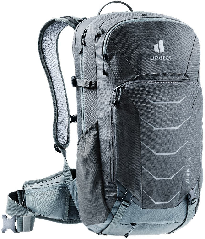 deuter Attack 22 EL Protektor-Rucksack graphite shale grau main