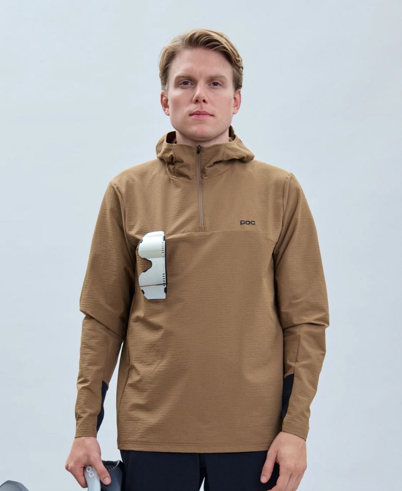 POC, M's Mantle Thermal Hoodie - Jasper Brown, Vorderseite