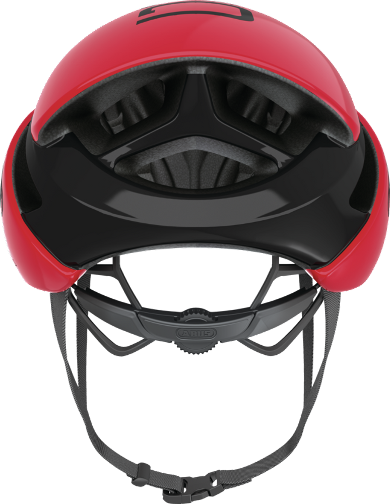 Abus GAMECHANGER Fahrradhelm, blaze red, Rückansicht