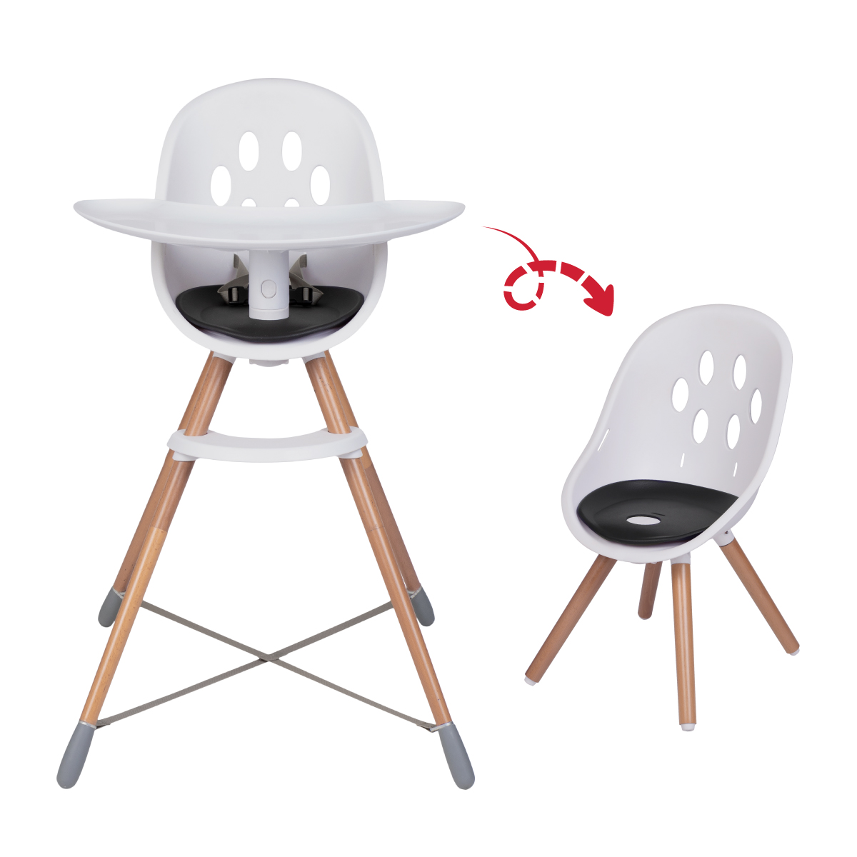 phil&teds poppy™ wood (2020+) high chair - Hochstuhl / Kleinkindstuhl