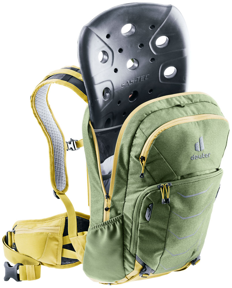 deuter Attack 16 Protektor-Rucksack khaki turmeric grün gelb