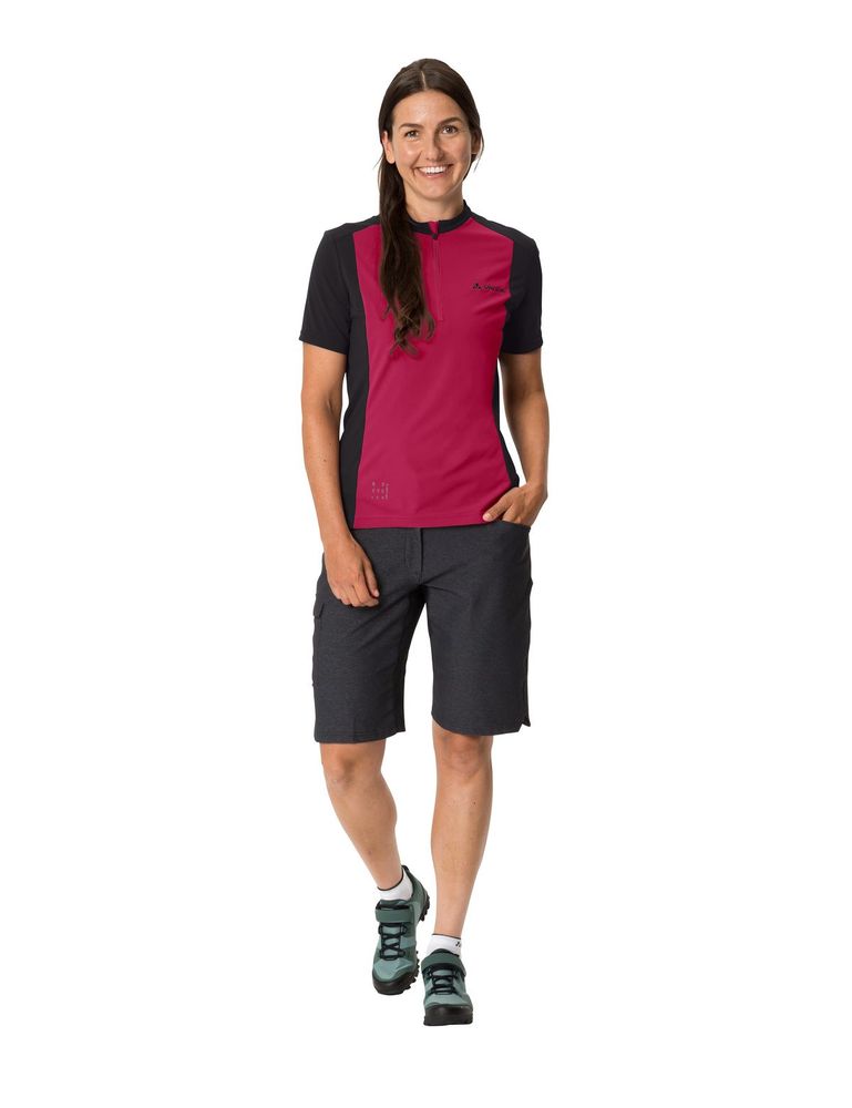 Vaude Women's Escape HZ Shirt, crimson red, Vorderansicht