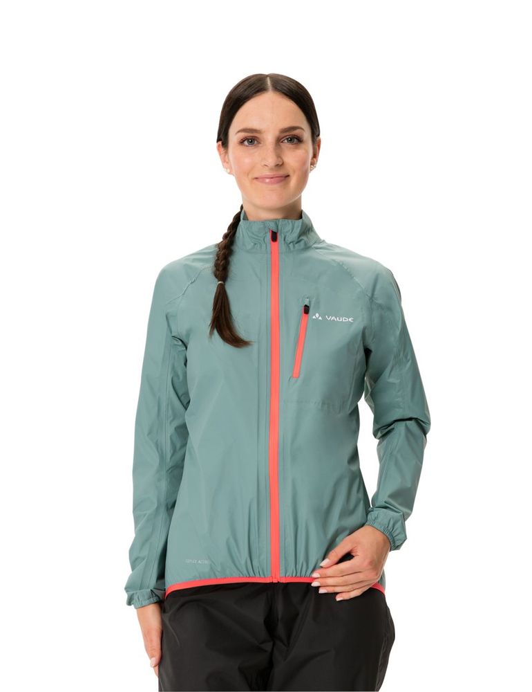 VAUDE Women's  Drop Jacket III  Damen Rad-Regenjacke - dusty moss