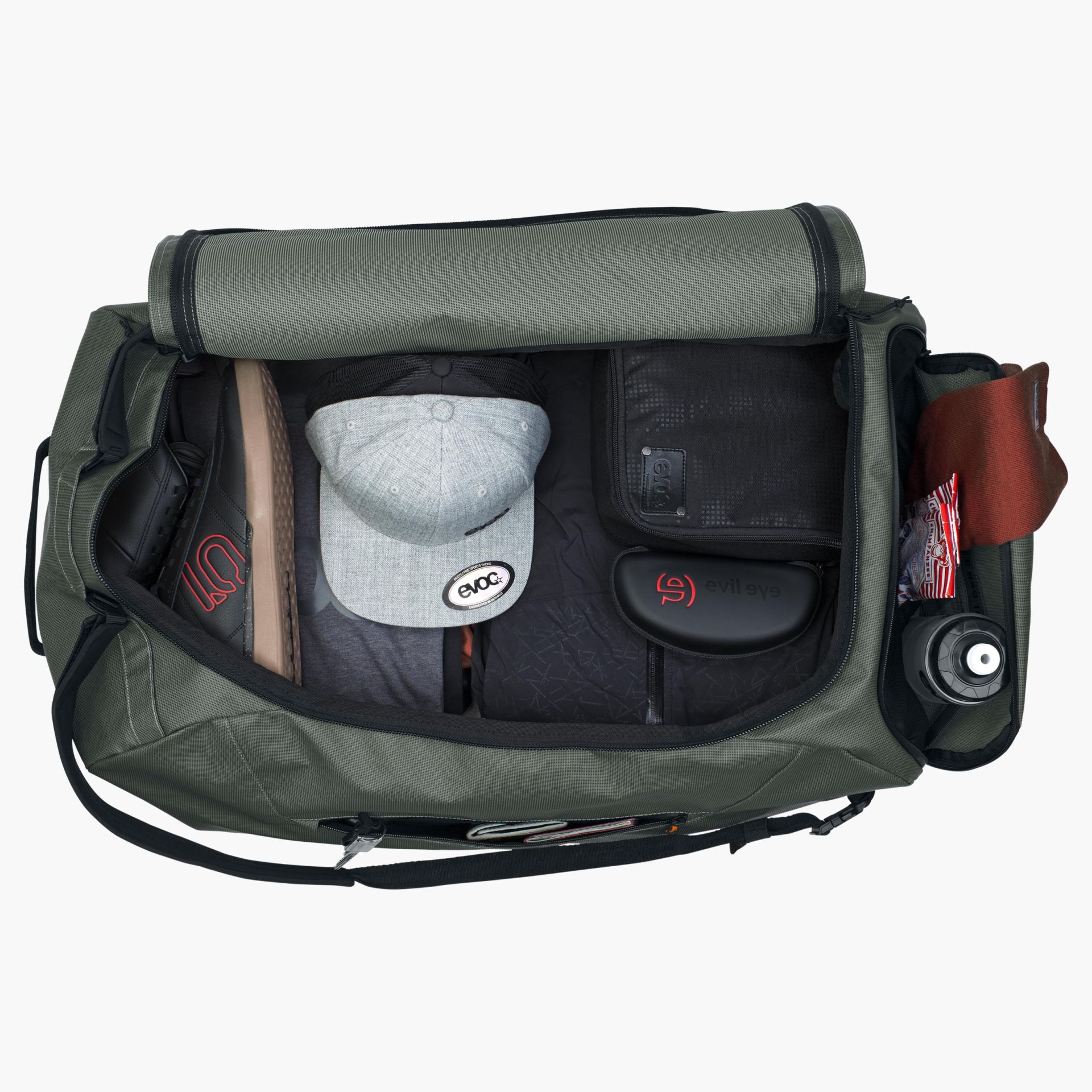 EVOC DUFFLE BAG 100 2022 - Darf Olive - black