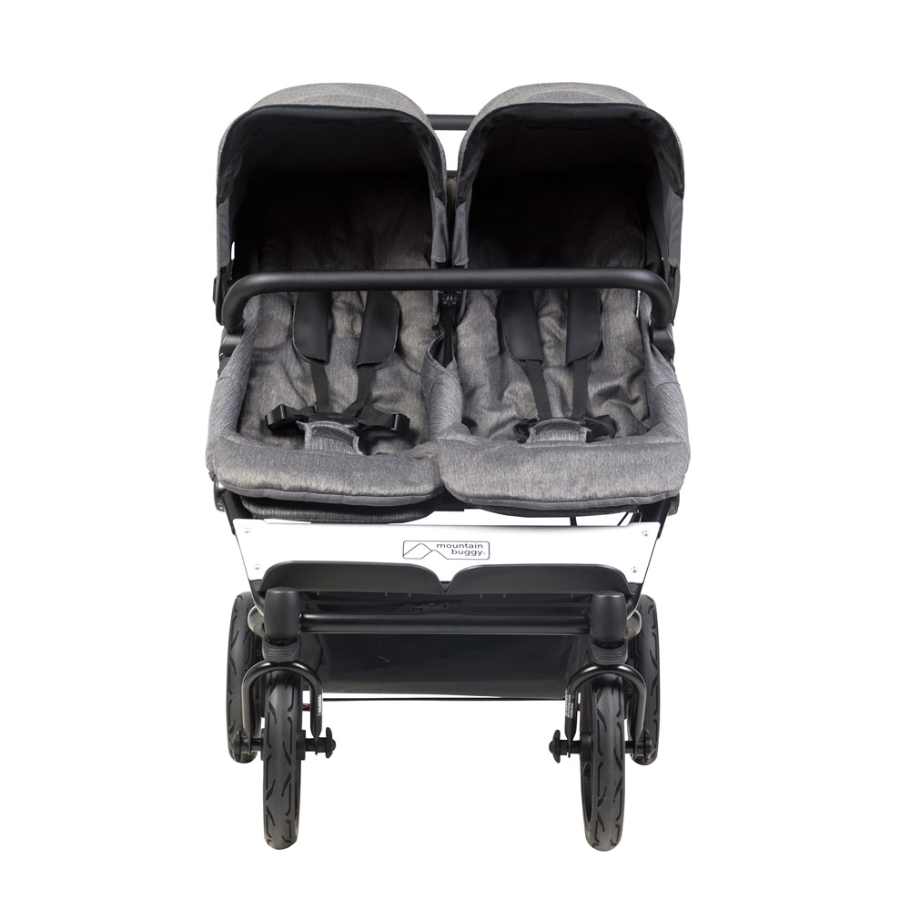 Mountain Buggy Duet V3 Herringbone Zwillings-Kinderwagen Front