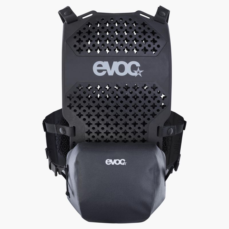 Evoc Torso Protector - Black - Frontansicht mit WP Pack