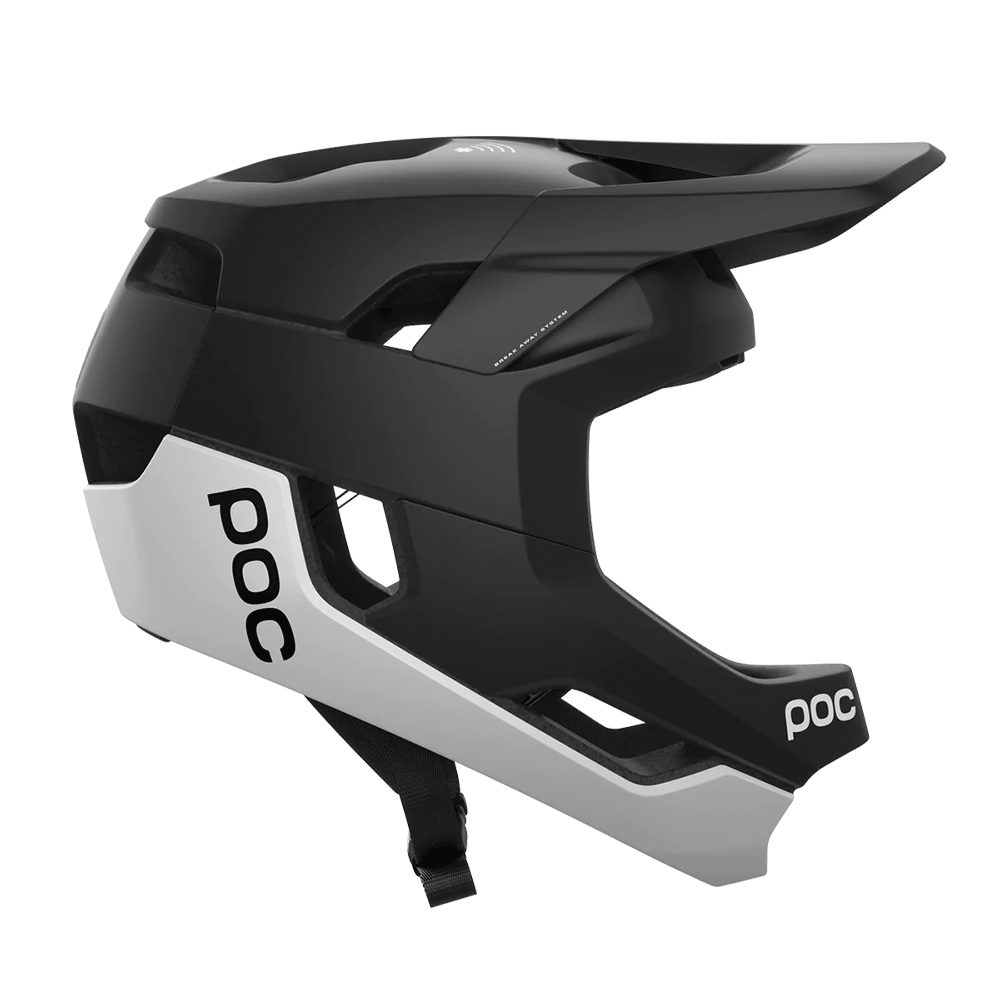 POC Otocon Race MIPS/ Seitenansicht rechts/ Uranium Black/Hydrogen White Matt