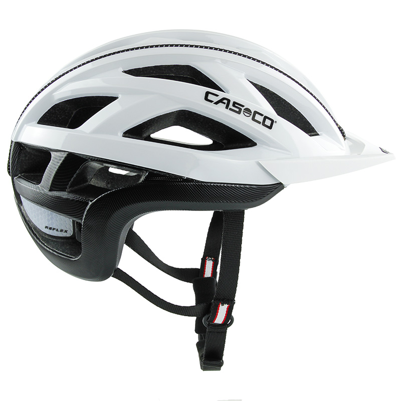 CASCO Cuda 2 Fahrradhelm weiß schwarz