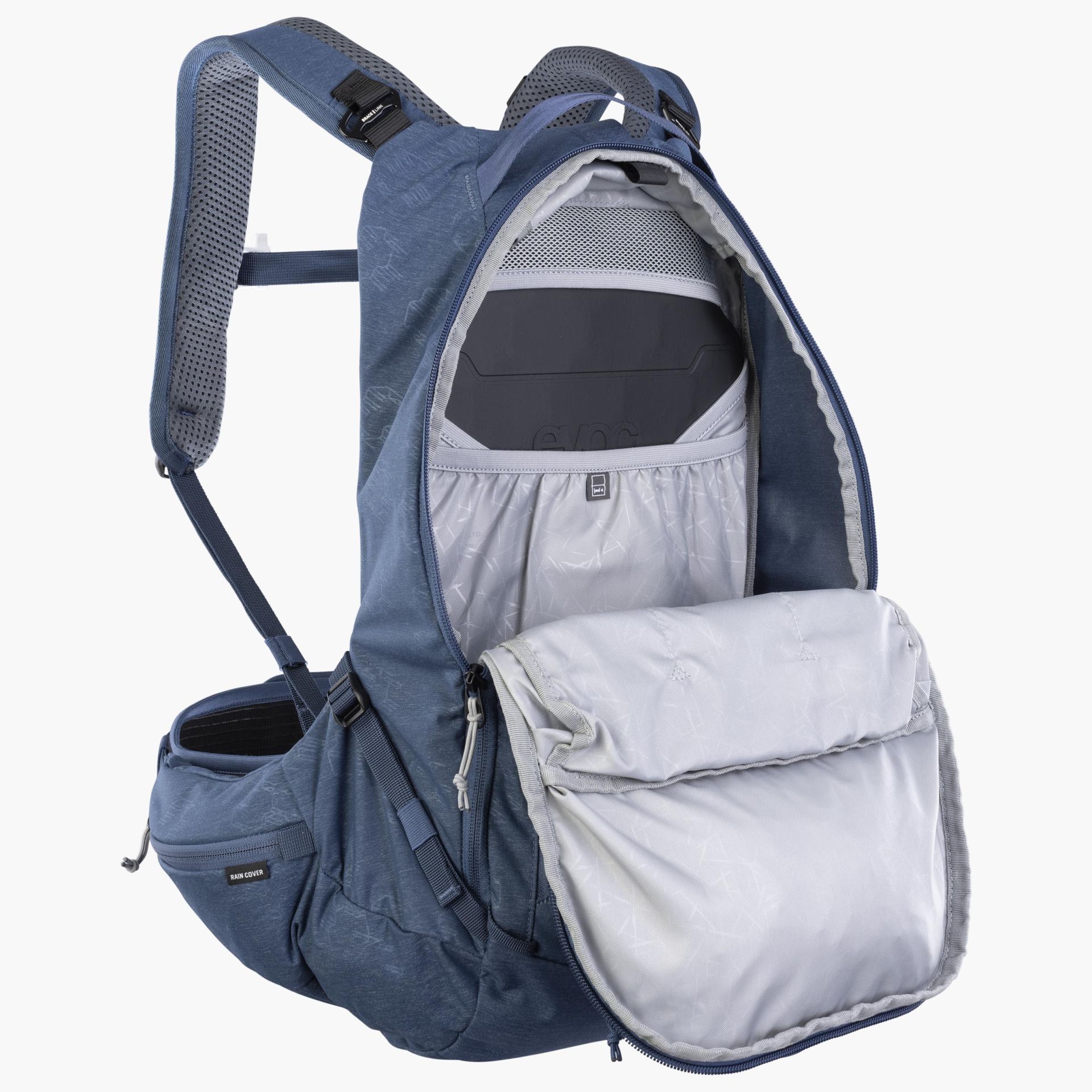 evoc Trail Pro 16L Protektorrucksack - Denim