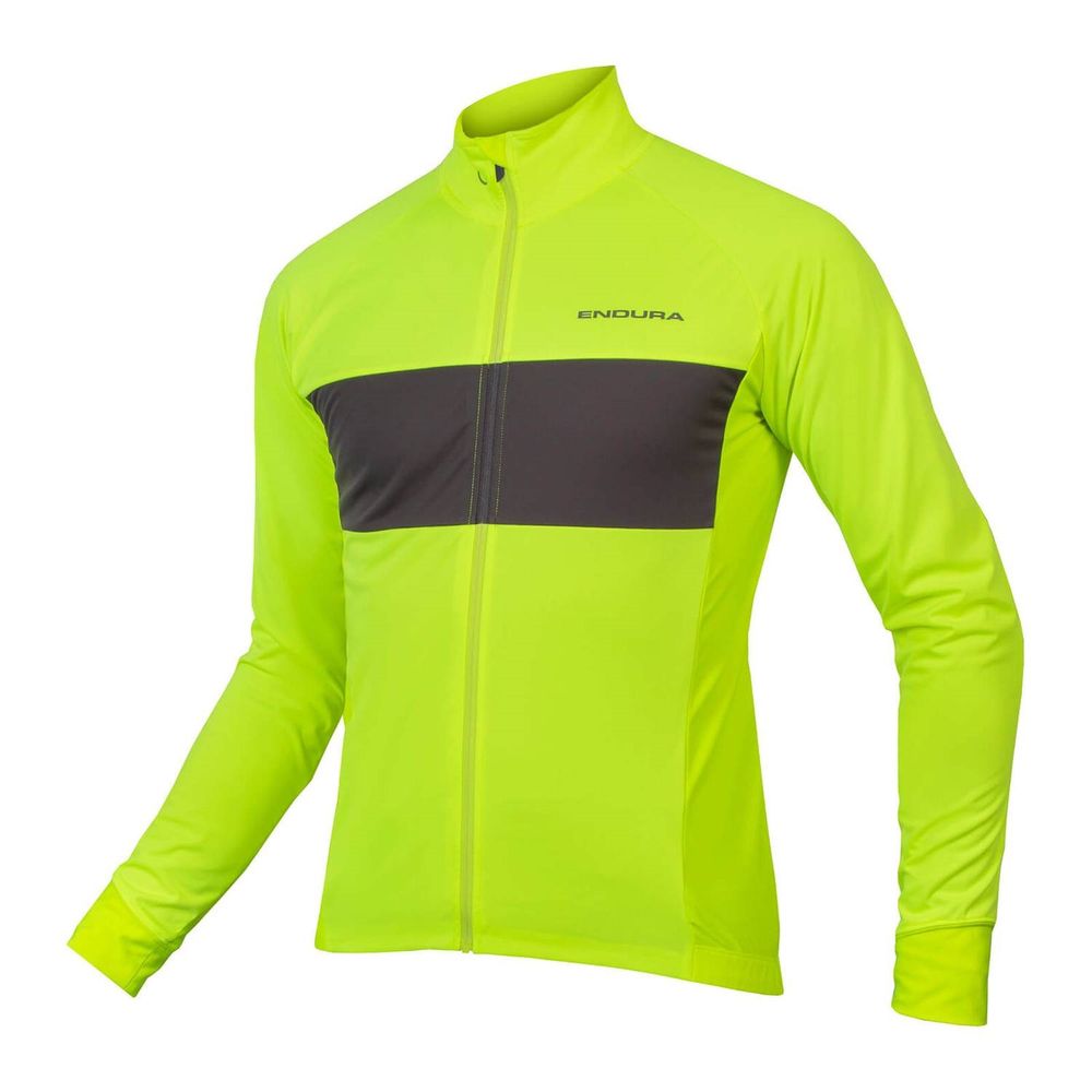 Endura FS260-Pro Jetstream Trikot II (langarm)/ Neon gelb/ Vorderansicht