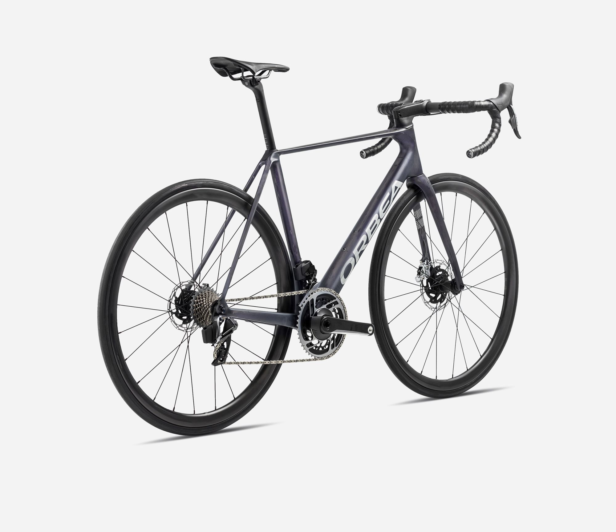 Orbea Orca M20iLTD  2024, Tanzanite (Matt) - Carbon Raw (Matt), Seitenansicht hinten