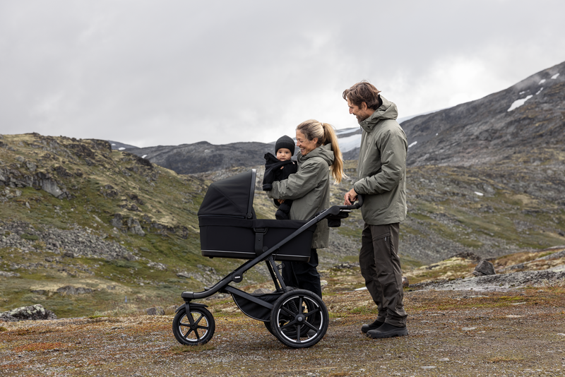 Thule Bassinet, in Action