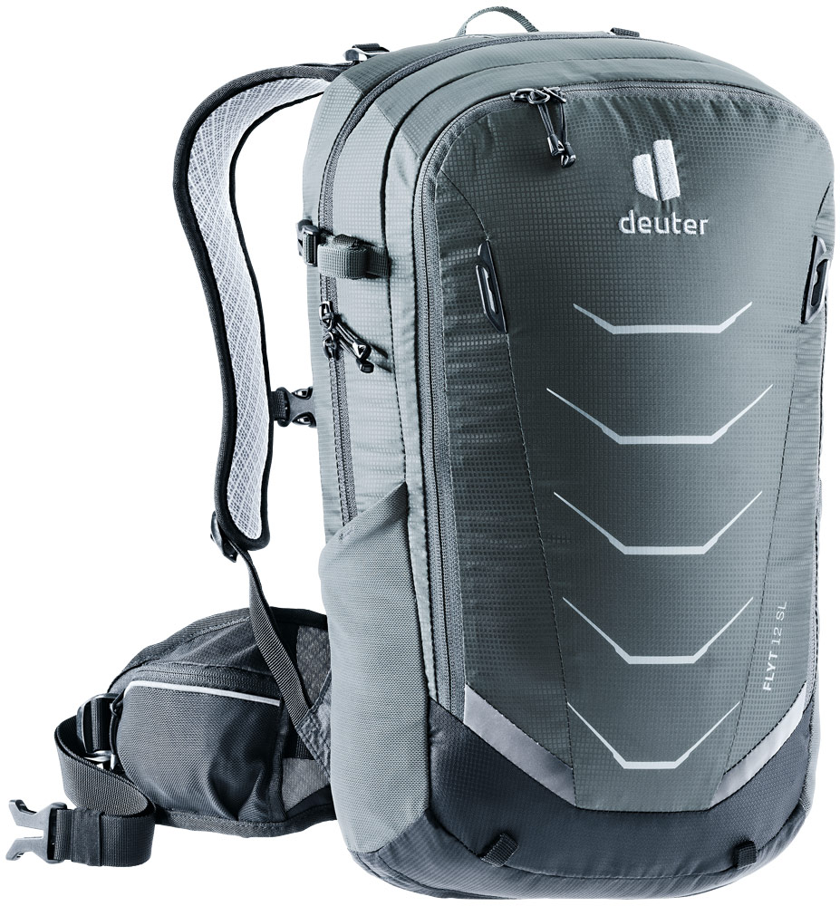 deuter Flyt 12 SL Rucksack mit Rückenprotektor in graphite grau schwarz