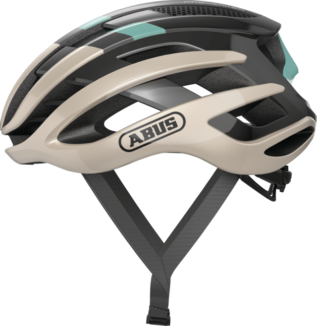 Abus AIRBREAKER Fahrradhelm, champagne gold, Seitenansicht