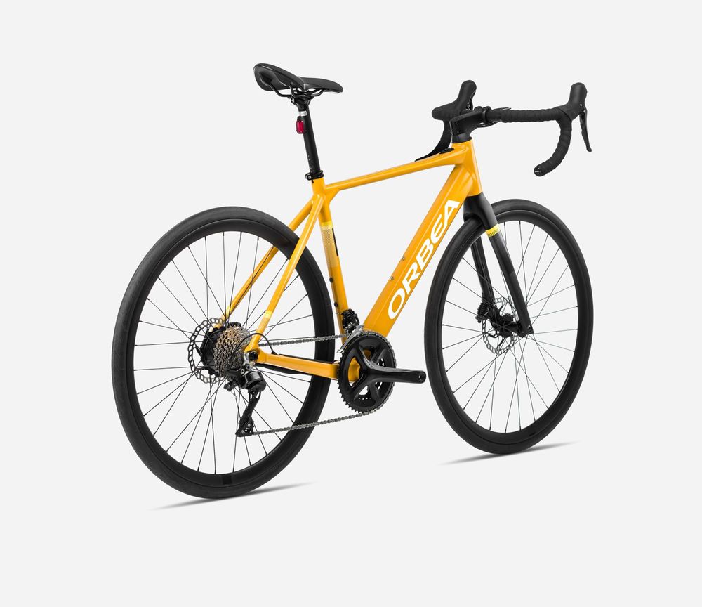 Orbea Gain D40 2024 -  Mango (Gloss) - Black (Matt)