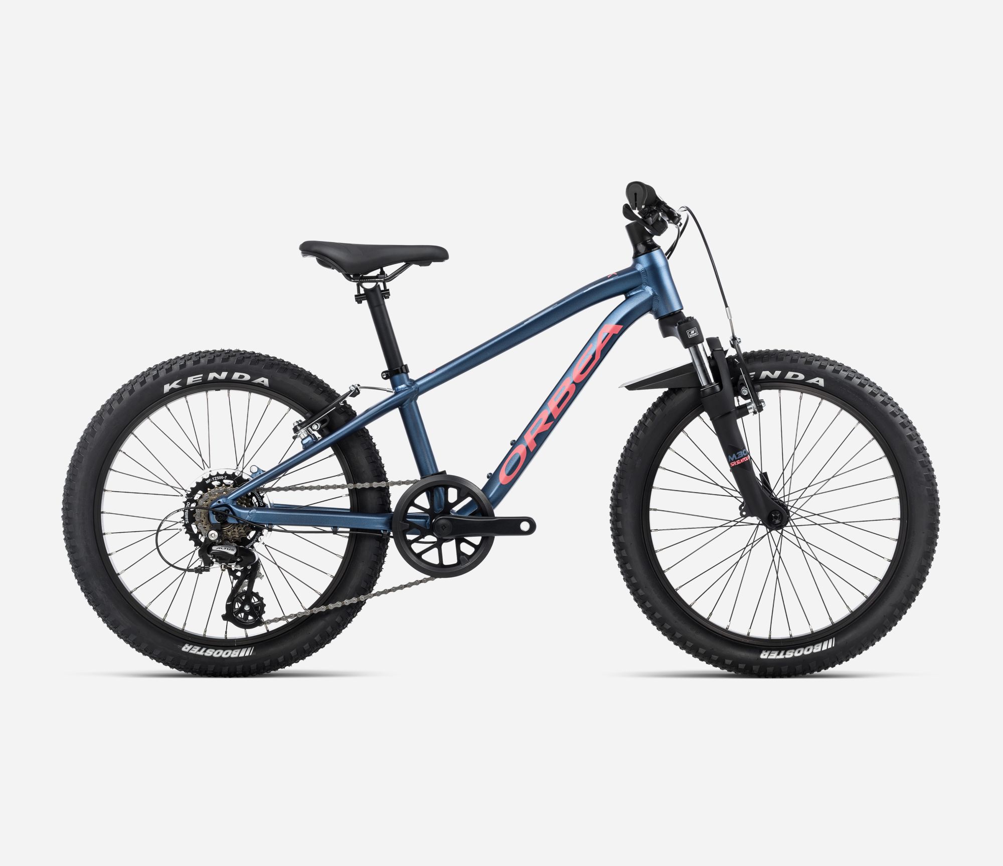 Orbea MX 20 XC 2024, Moondust Blue - Red (Matt), Seitenansicht