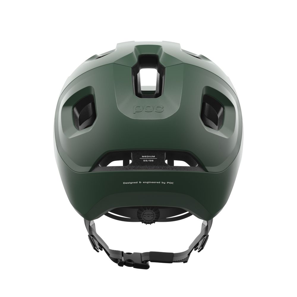 POC Axion Fahrradhelm / epidote green matt / Rückansicht