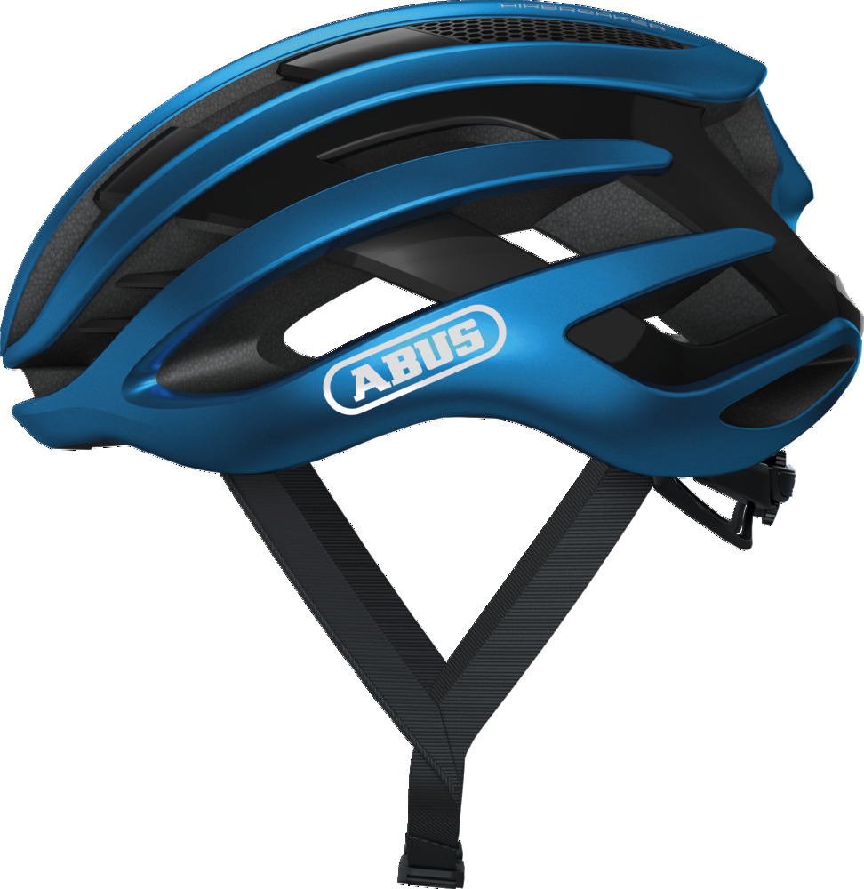 Abus AIRBREAKER Fahrradhelm, steel blue, Seitenansicht