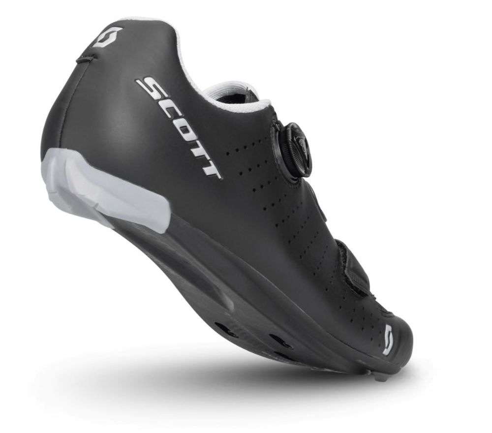 Scott Road Comp Boa Schuh, black/silver, Rückansicht seitlich