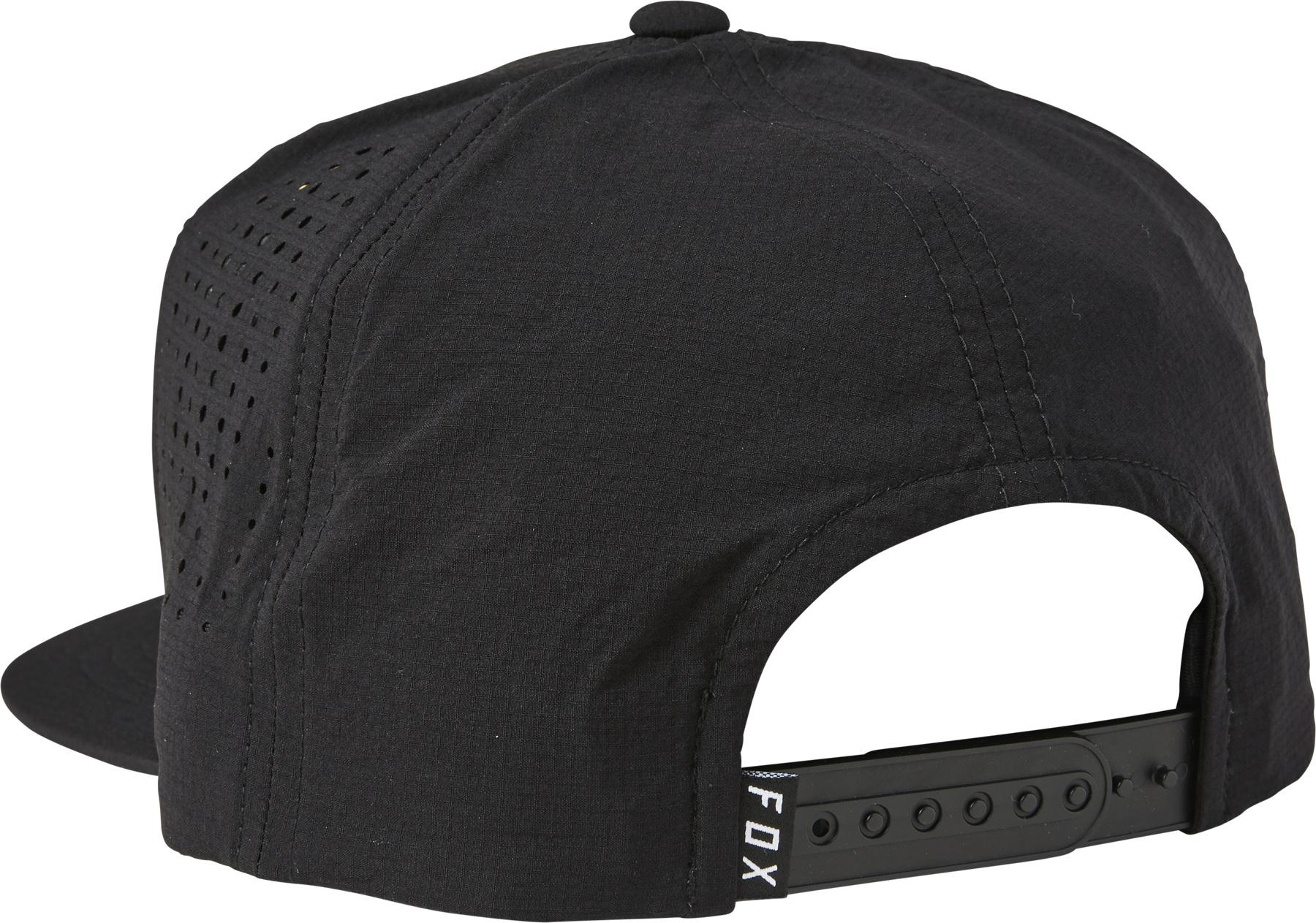 FOX Badge Snapback Hat - black