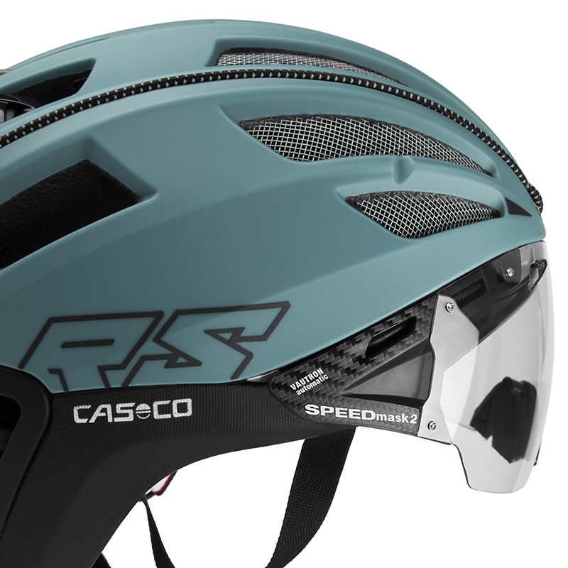 Casco SPEEDairo 2 RS inkl. Vautron-Visier/ Gravel-Grün2 Matt