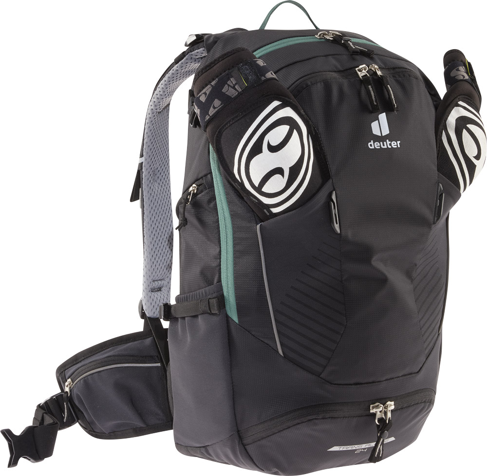 Deuter Trans Alpine 24 Rucksack schwarz knieschützer