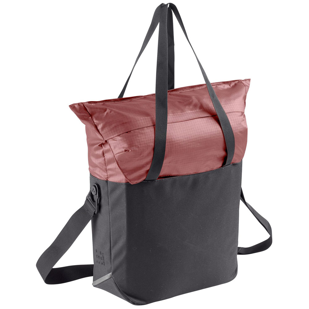 VAUDE CityShop Bike Shopper-Tasche für Fahrrad - dusty rose, Rückseite