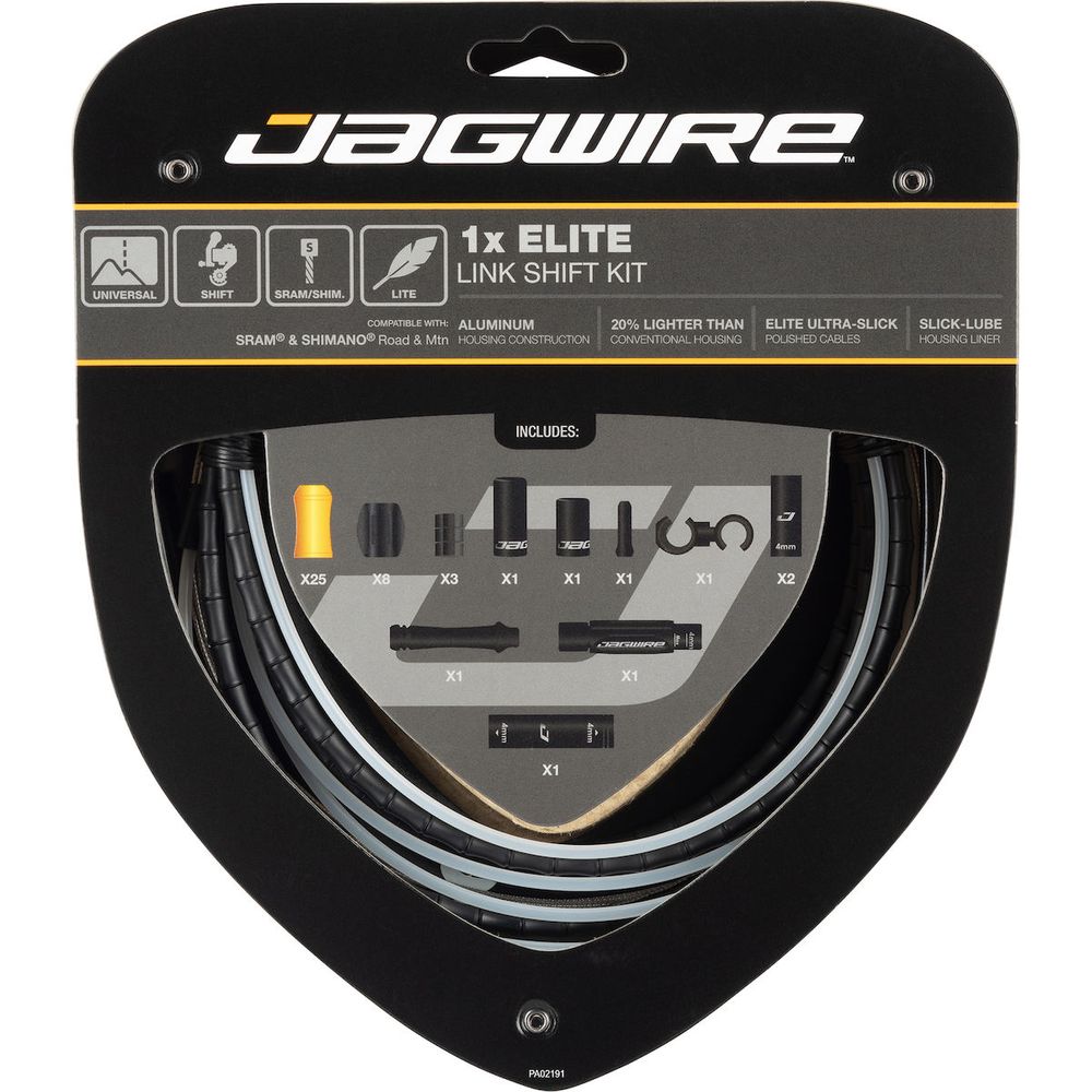 JAGWIRE Schaltzugset Road &amp; Mountain Elite Link 1x - schwarz